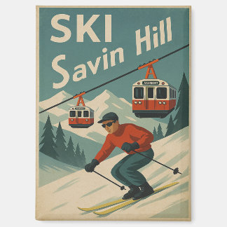 Imán Retro Ski Savin Hill