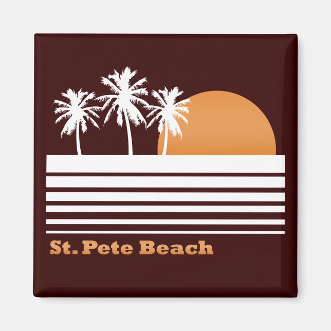 Imán Retro St Pete Beach Magnet (Frente)
