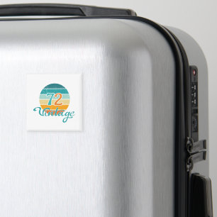Imán Retro Sunset 72 Vintage Distressed