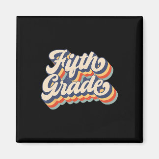 Imán Retro Sunset Fifth Grade Teacher And Student Byck 