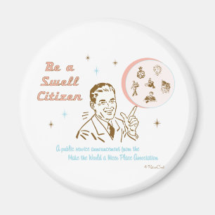 Imán Retro 'Swell Citizen Magnet'
