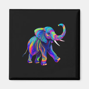 Imán Retro Synthwave 80s 90s Trompa de Elefante Chakra