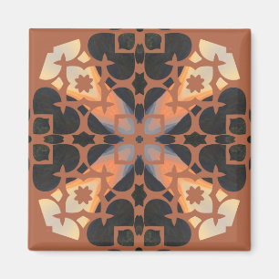 Imán Retro Tan Pattern