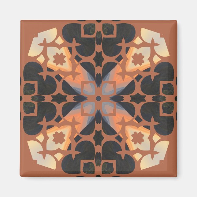 Imán Retro Tan Pattern (Frente)