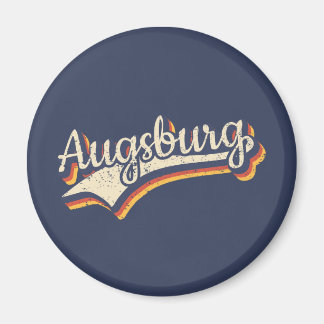 Imán Retro Typografie de Deutschland Augsburg