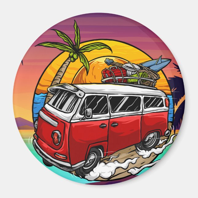 Imán Retro Van Magnet (Frente)