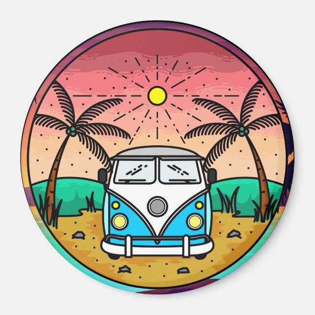 Imán Retro Van Magnet (Frente)