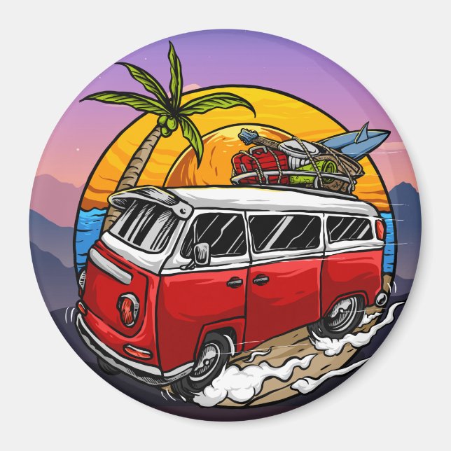 Imán Retro Van Magnet (Frente)