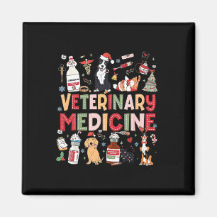 Imán Retro Veterinario Vet Tech Cat Perro C