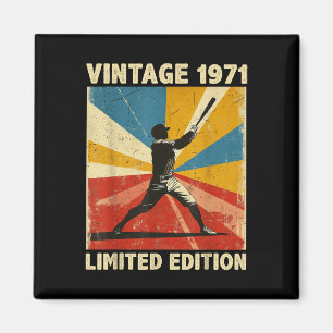 Imán Retro Vintage 1971 Baseball Lover Limited Edition
