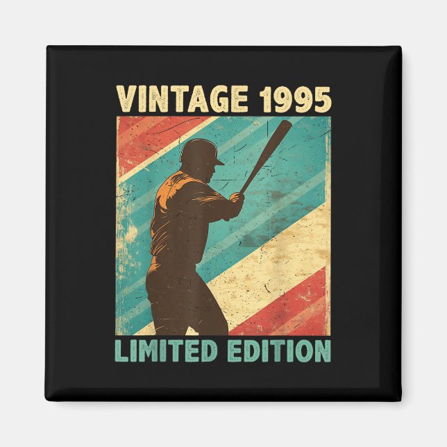 Imán Retro Vintage 1995 Baseball Lover Limited Edition (Frente)