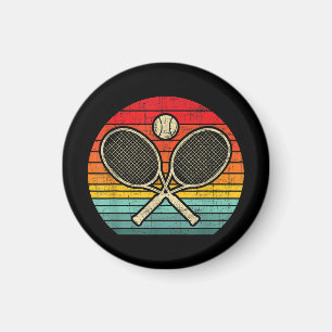 Imán Retro Vintage Crosage Tennis Racket Lover