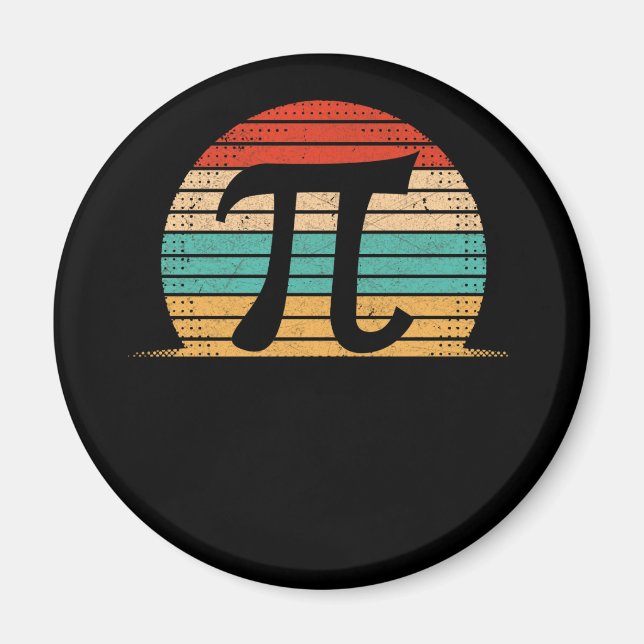 Imán Retro Vintage Pi Day 2022 Math Lover (Frente)