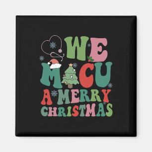 Imán Retro we micu una feliz navidad ayuda médica de ic