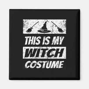 Imán Retro Witch Halloween Grupo Costume Spook