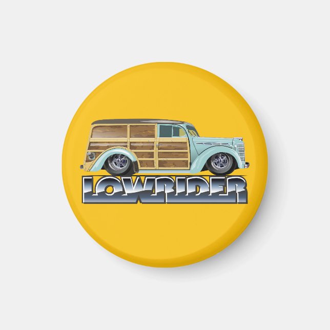 Imán Retro Woody Lowrider (Frente)