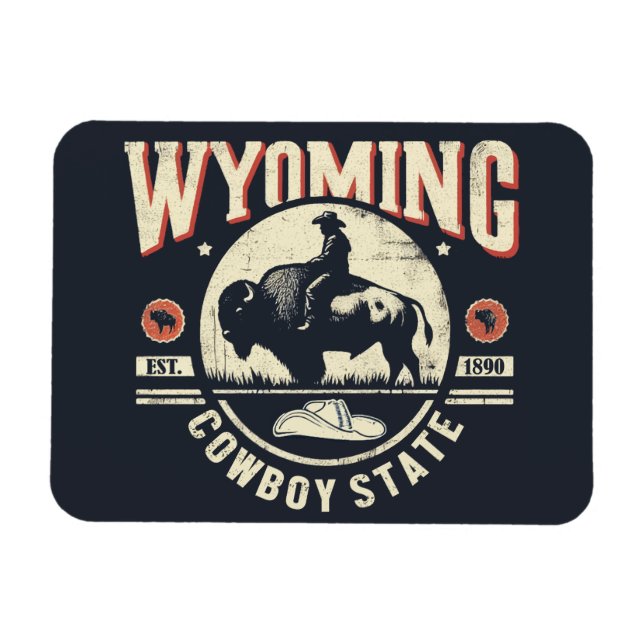 Imán Retro Wyoming (Horizontal)