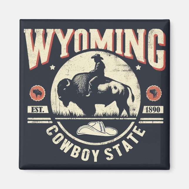 Imán Retro Wyoming (Frente)