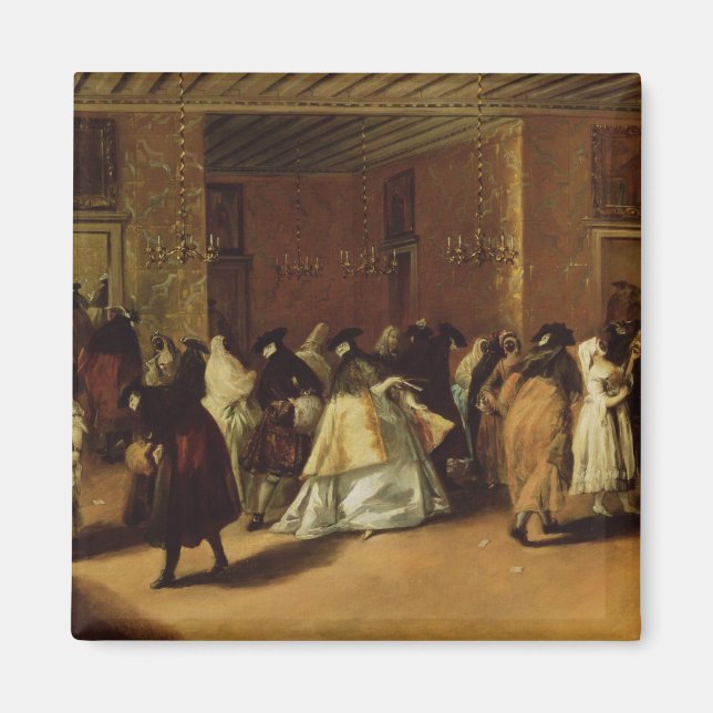 Imán Reunión con máscara (Frente)