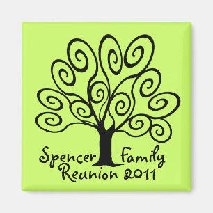 Imán Reunión de árbol familiar