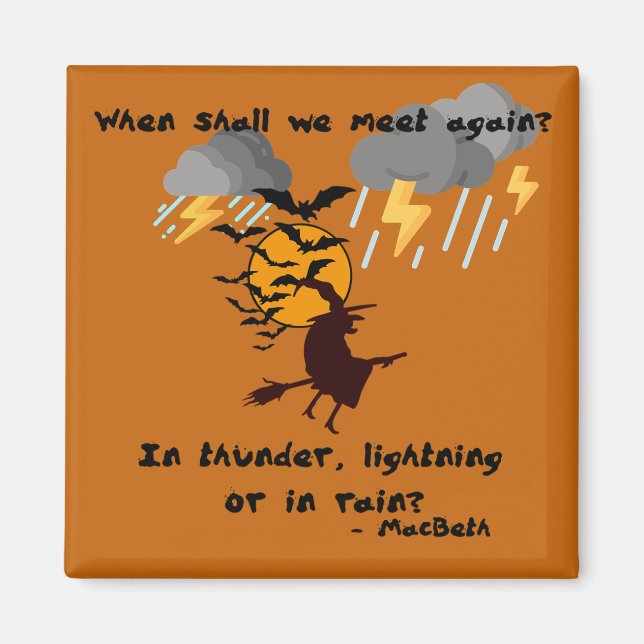 Imán Reunión de brujas (Frente)