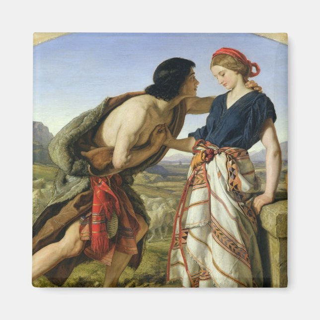 Imán Reunión de Jacob y Rachel, 1853 (Frente)