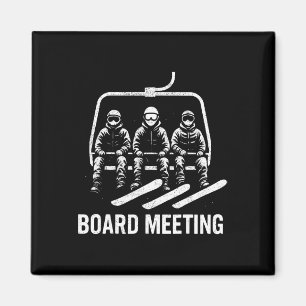 Imán Reunión de la Junta de Snowboard Telesilla Esquiad