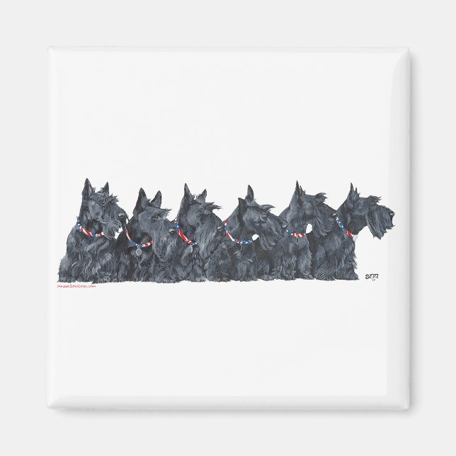 Imán Reunión de Terriers Escoceses (Frente)