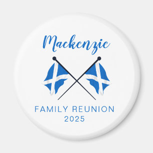 Imán Reunión familiar de banderas de Escocia