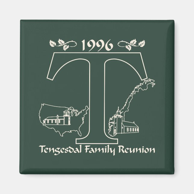 Imán Reunión Familiar Tengesdal 1996 (Frente)