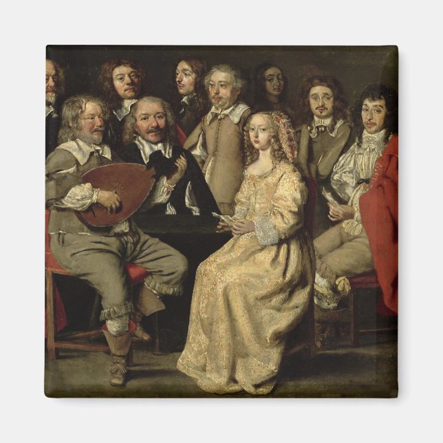 Imán Reunión musical, 1642 (Frente)