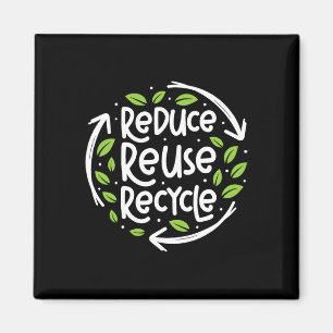 Imán Reutilizar Reducir Reciclaje Guardar planeta Tierr