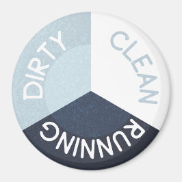 Imán Reversible Naval de lavavajillas azul sucio