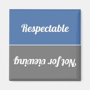 Imán Reversible Respetable/No Para Ver Lavavajillas