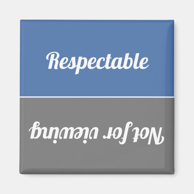 Imán Reversible Respetable/No Para Ver Lavavajillas (Frente)
