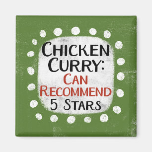Imán Revisión de curry de pollo 5 estrellas Refrigerado
