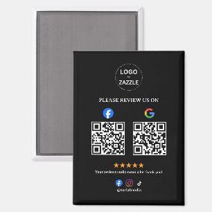 Imán Revisión Social Empresarial con Código Qr