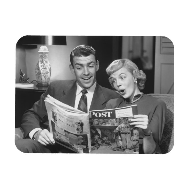 Imán Revista de lectura de parejas (Horizontal)