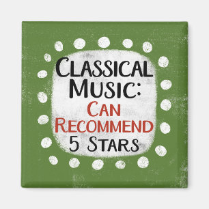 Imán Revista de música clásica 5 estrellas Refrigerador