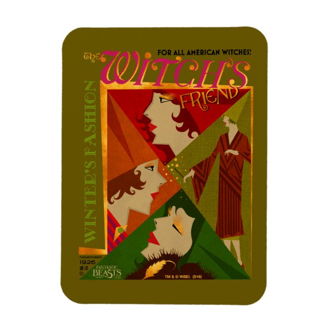 Imán Revista de Noviembre de Amigo de la Bruja (Vertical)