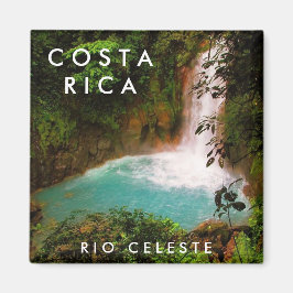 Imán Revista de recuerdo de Costa Rica Río Celeste