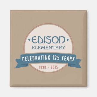 Imán Revista del 125 aniversario de Edison
