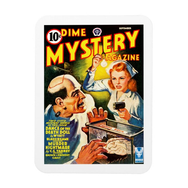 Imán revista Dime Mystery (Sep, 1942) (Vertical)
