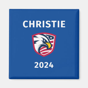 Imán Revista electoral Chris Christie 2024 del Patrióti
