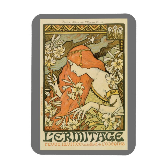 Imán Revista Ermitage Art Nouveau (Vertical)