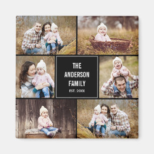 Imán Revista fotográfica personalizada de Square Collag