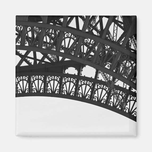 Imán Revista fotográfica sobre el arco de la Torre Eiff (Frente)