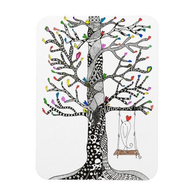 Imán Revistas de aves 3"x4" (Vertical)