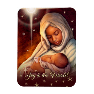 Imán Revistas de Navidades de Madonna afroamericanos