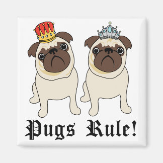 Imán Revistas de Rey y Reina Pug